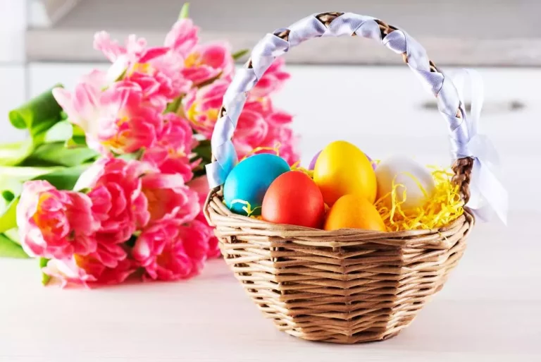 Koszyk wielkanocny - Cudowny Świat Wikliny