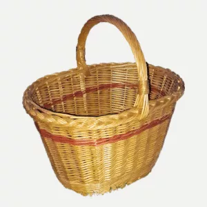 Kosz gospodarczy z Wikliny - zdobiony paskiem