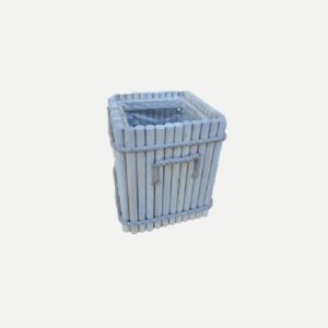 Donica kwadratowa z wikliny 25 x 25 x 30 cm