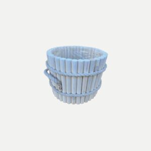 Donica okrągła z wikliny 25 x 25 x 20 cm