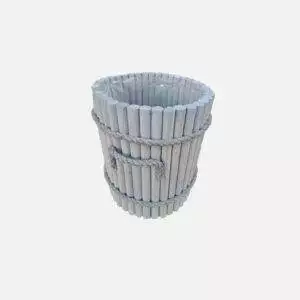 Donica okrągła z wikliny 25 x 25 x 30 cm