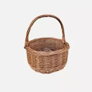 Kosz kwiatowy z wikliny 26 cm x 12 cm