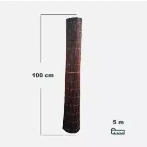 Mata wiklinowa impregnowana, rolka z wikliny 5 m o wysokości 100 cm
