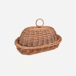 Pojemnik na pieczywo z pokrywką z wikliny