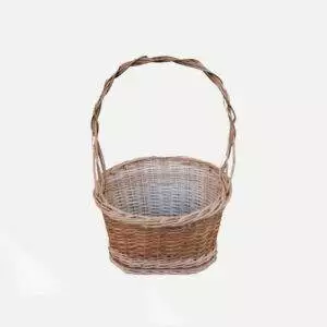 Kosz na kwiaty z wikliny 30 cm × 26 cm × 21 cm