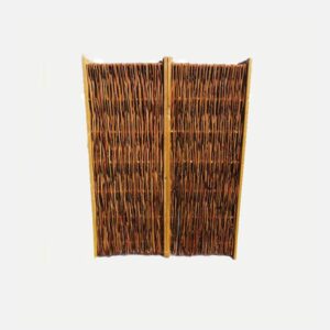 Płot z wikliny, rama zaplatana 120 cm wysokości i 60 cm szerokości