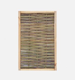 Płot z wikliny, rama frezowana 90cm szerokości i wysokości 120cm